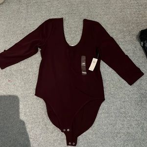 Woman’s Burgundy Gap Bodysuit